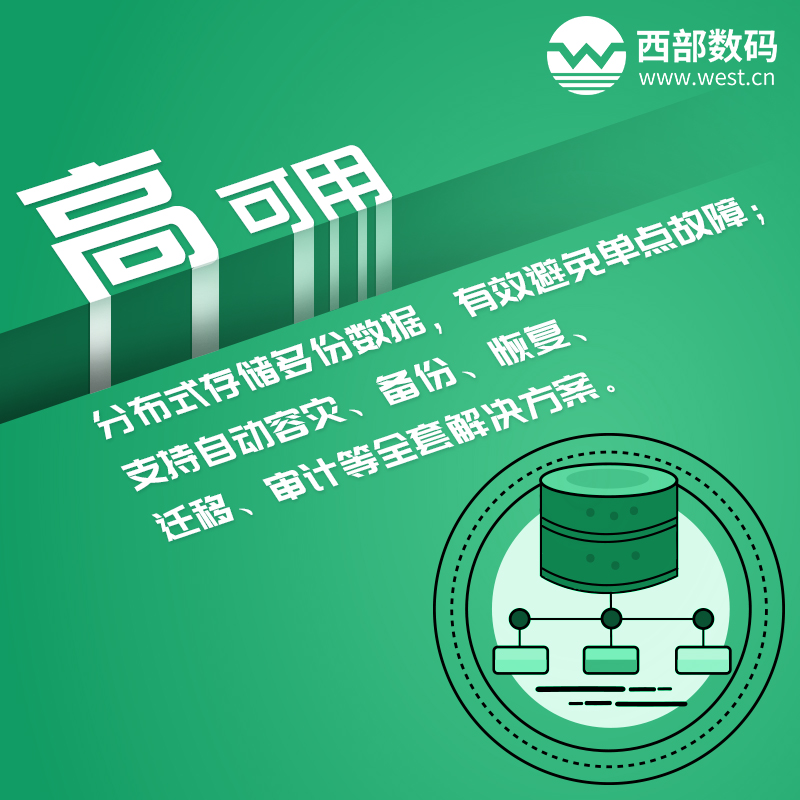 西部數(shù)碼云數(shù)據(jù)庫(kù)RDS 高可用性 西部數(shù)碼云數(shù)據(jù)庫(kù)RDS 高可用性